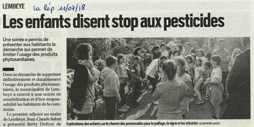 Les enfants disent stop aux pesticides